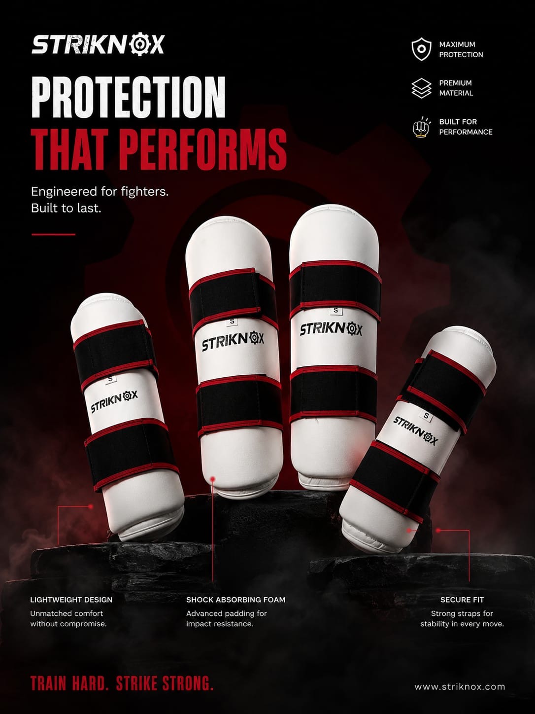 Arms and Shins (without elbow protection)